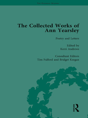 cover image of The Collected Works of Ann Yearsley Vol 1